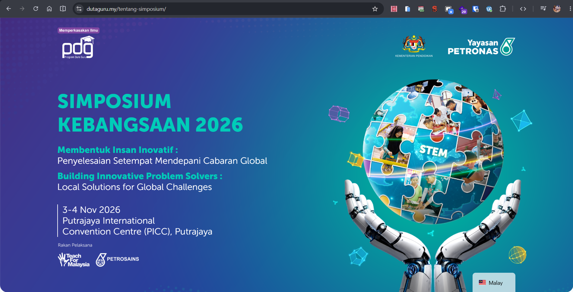 Dutaguru Simposium Website